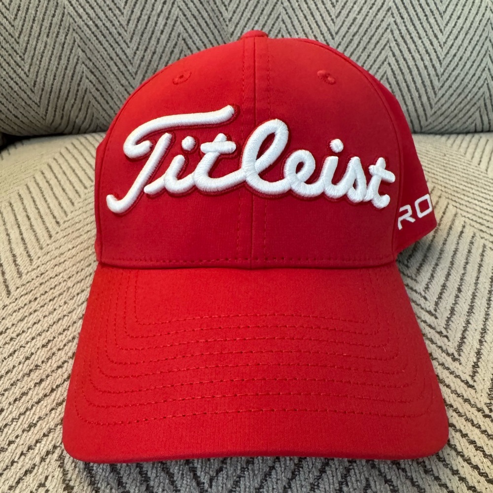 Titleist Men’s tour performance golf hat red/white
